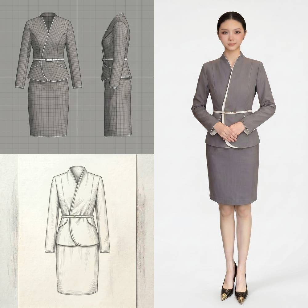Grey Suit Set