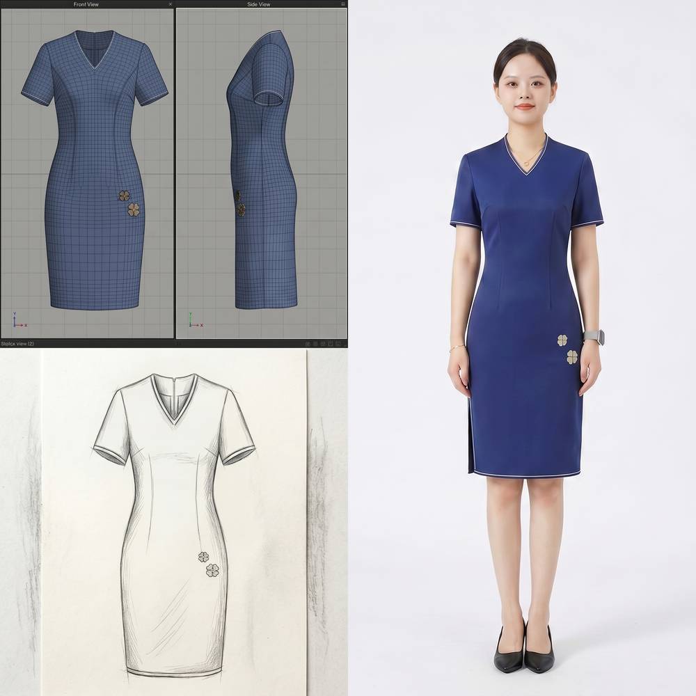 Navy Dress