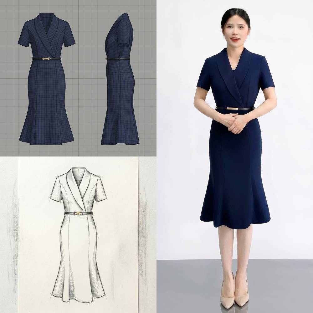 Navy Dress