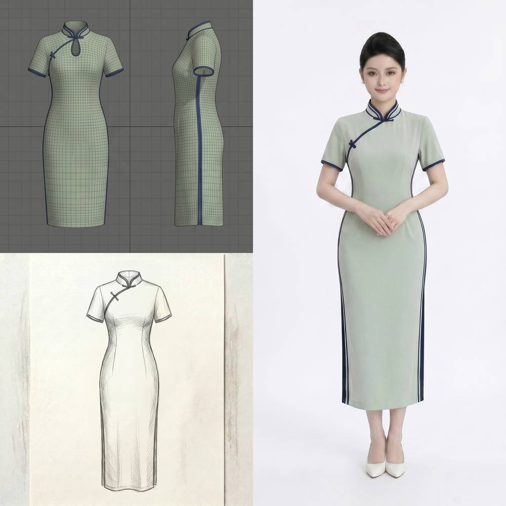 Green Qipao