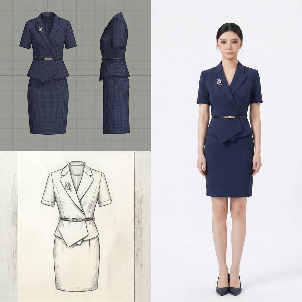 Navy Qipao