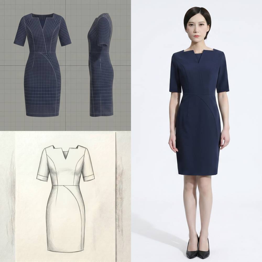 Navy Dress