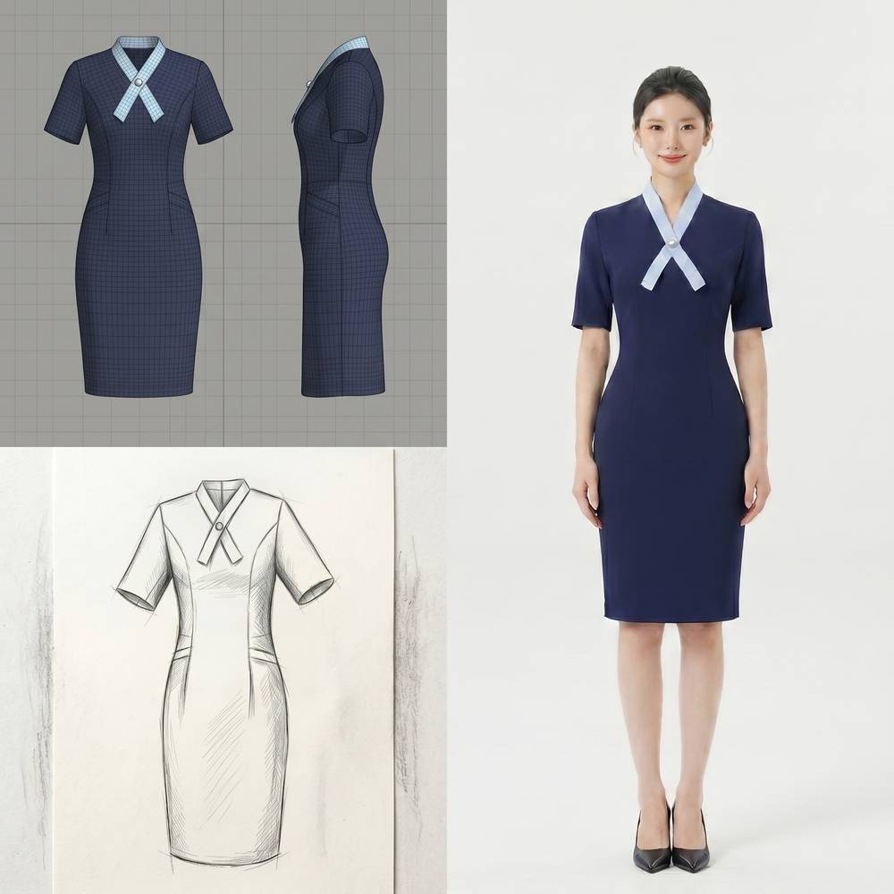 Navy Suit Set