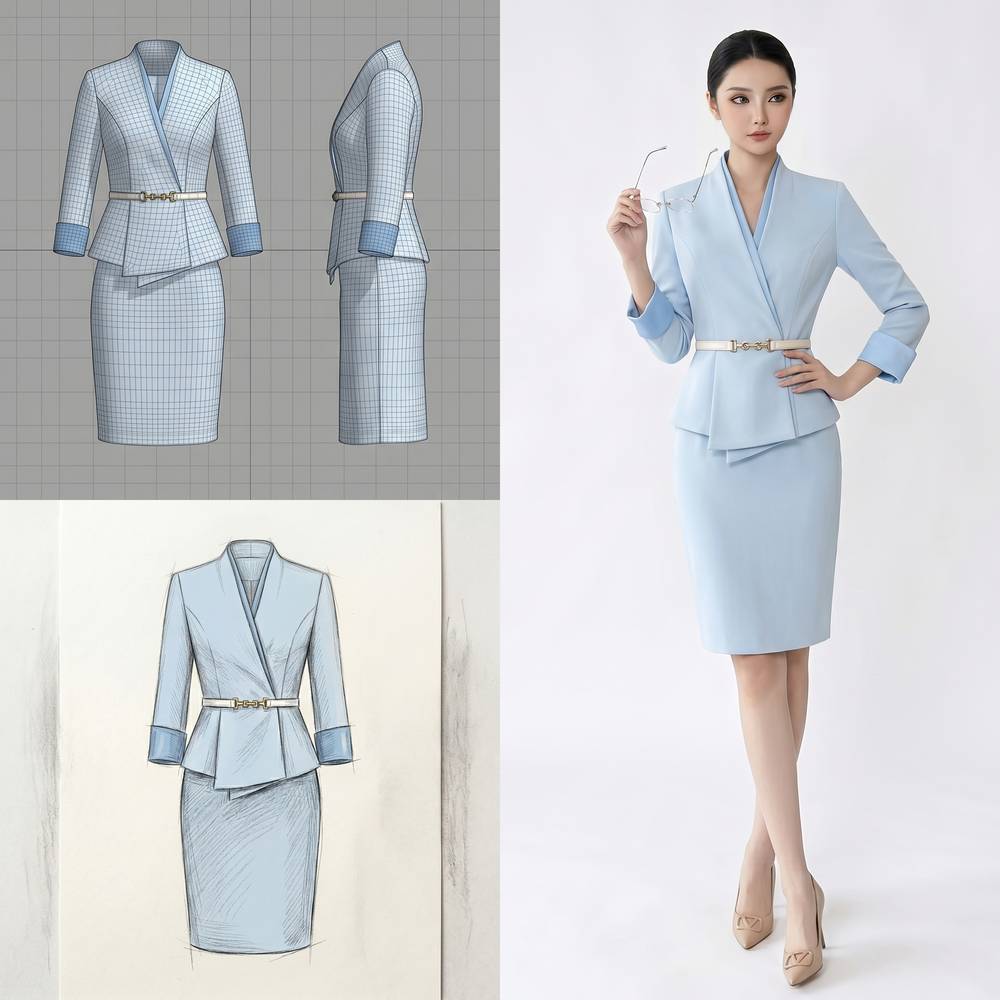 Blue Suit Set