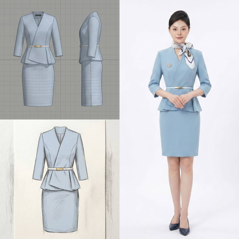 Blue Suit Set