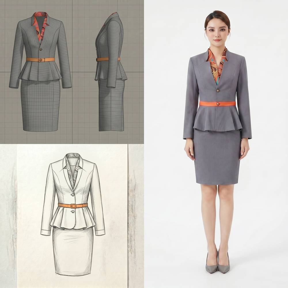 Grey Suit Set
