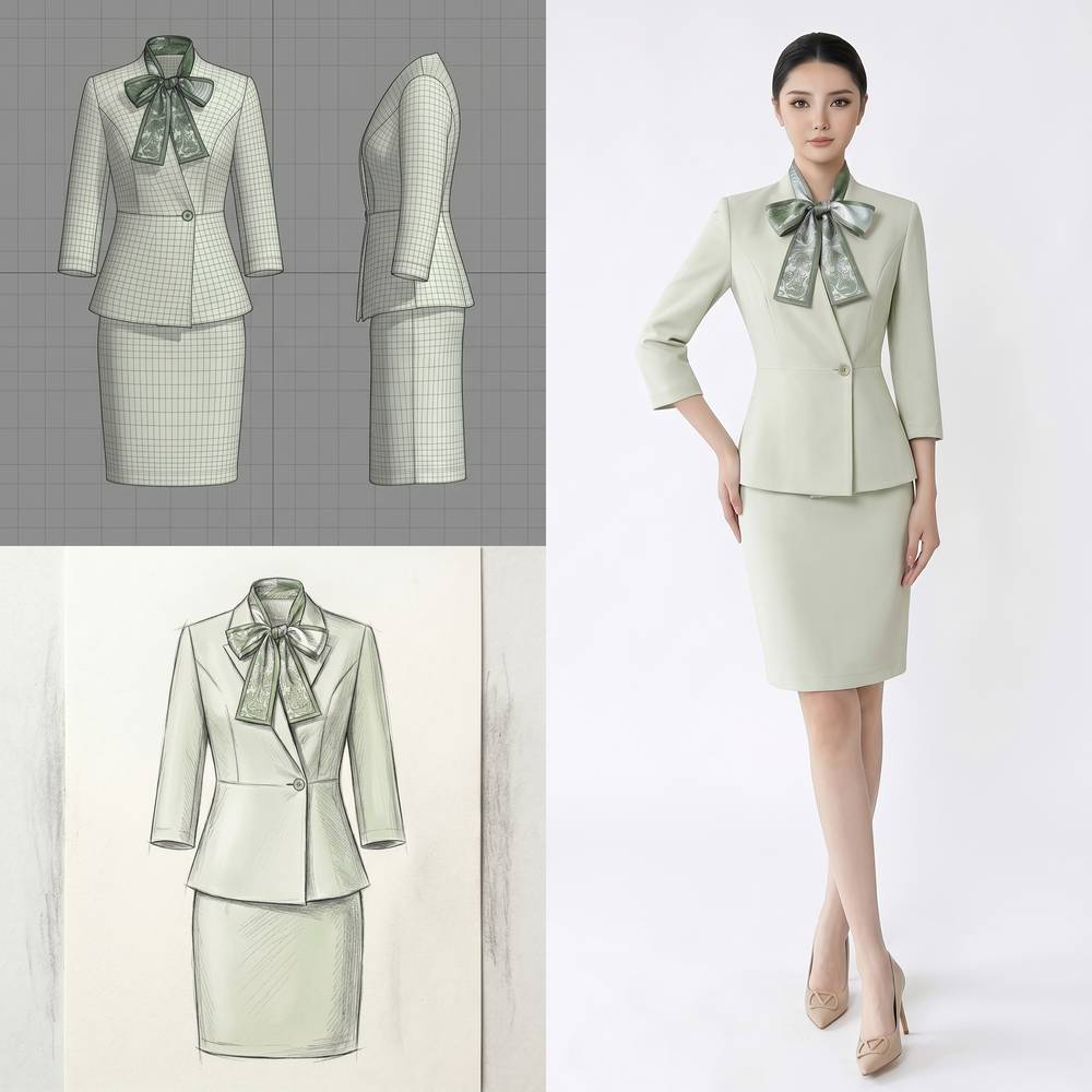 Green Suit Set