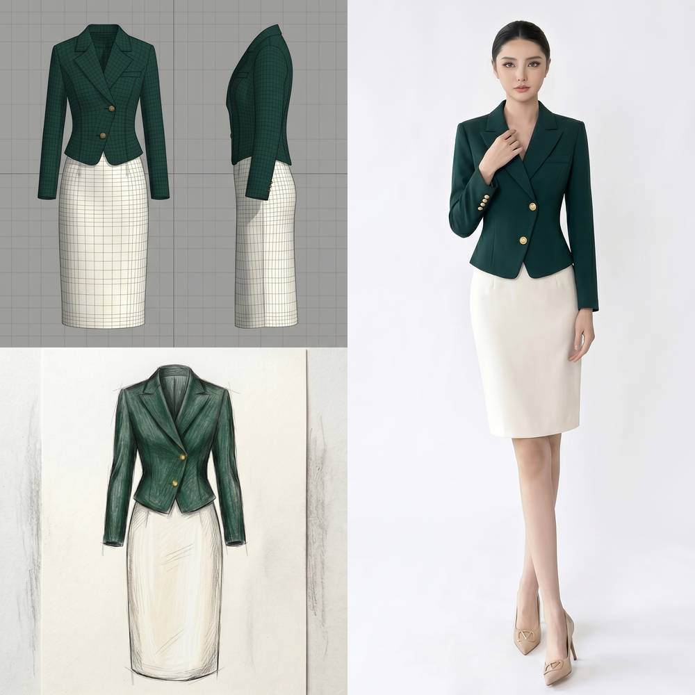 Green Suit Set