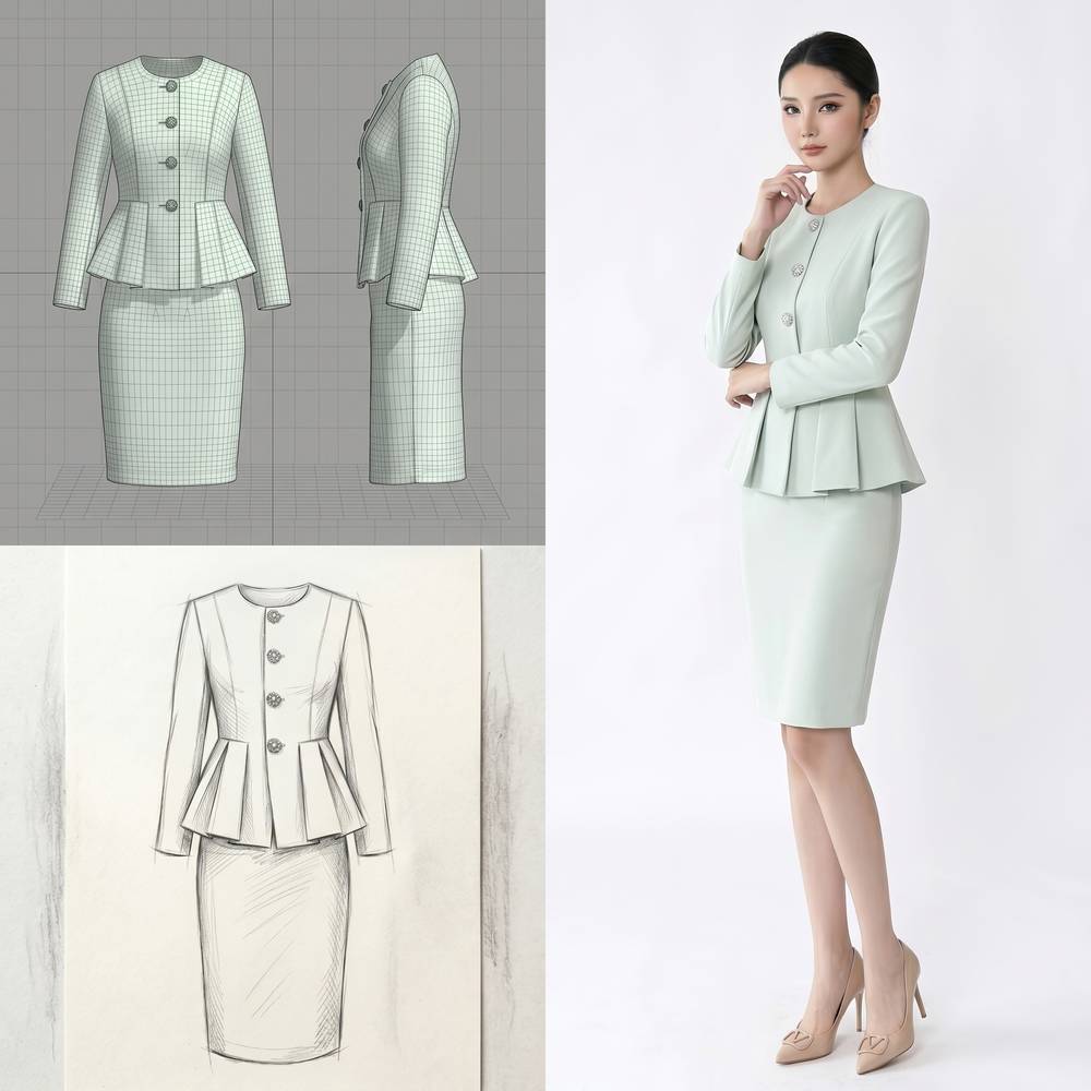 Green Suit Set