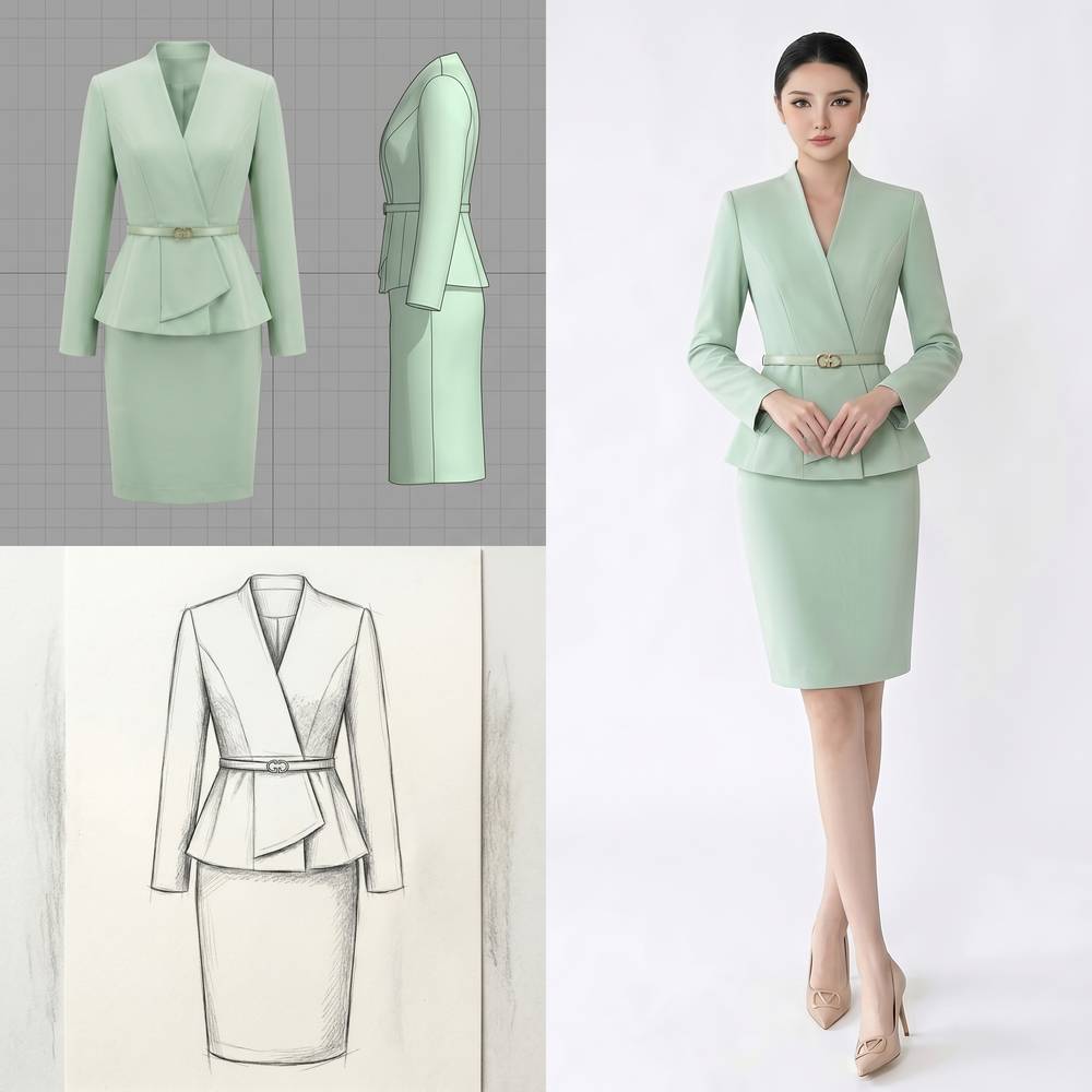 Green Suit Set