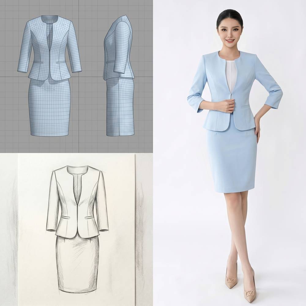 Blue Suit Set